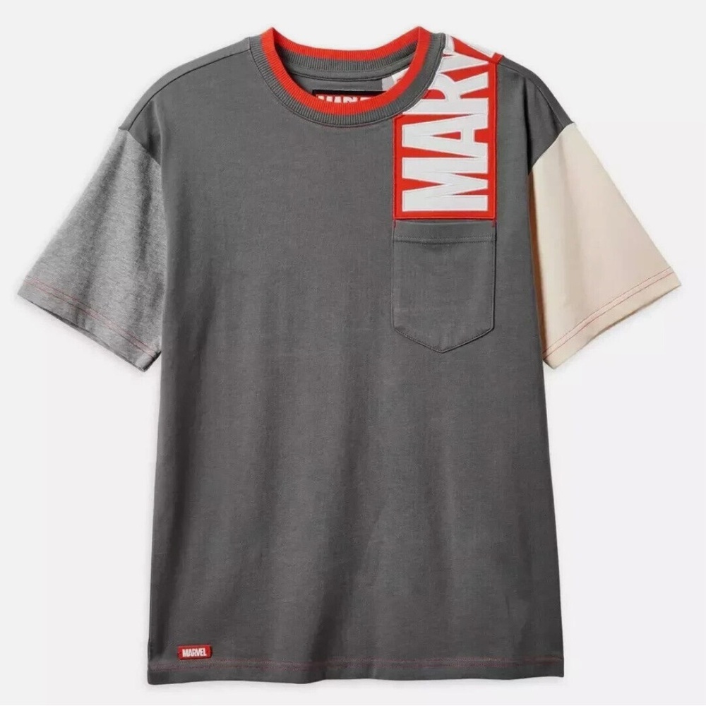 Disney x Marvel 1939 Collection Colorblock Embroidered Logo Tee